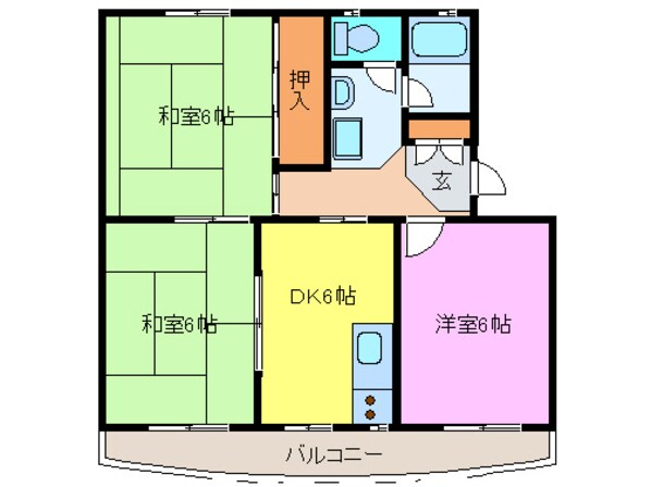 須原ハイツの物件間取画像